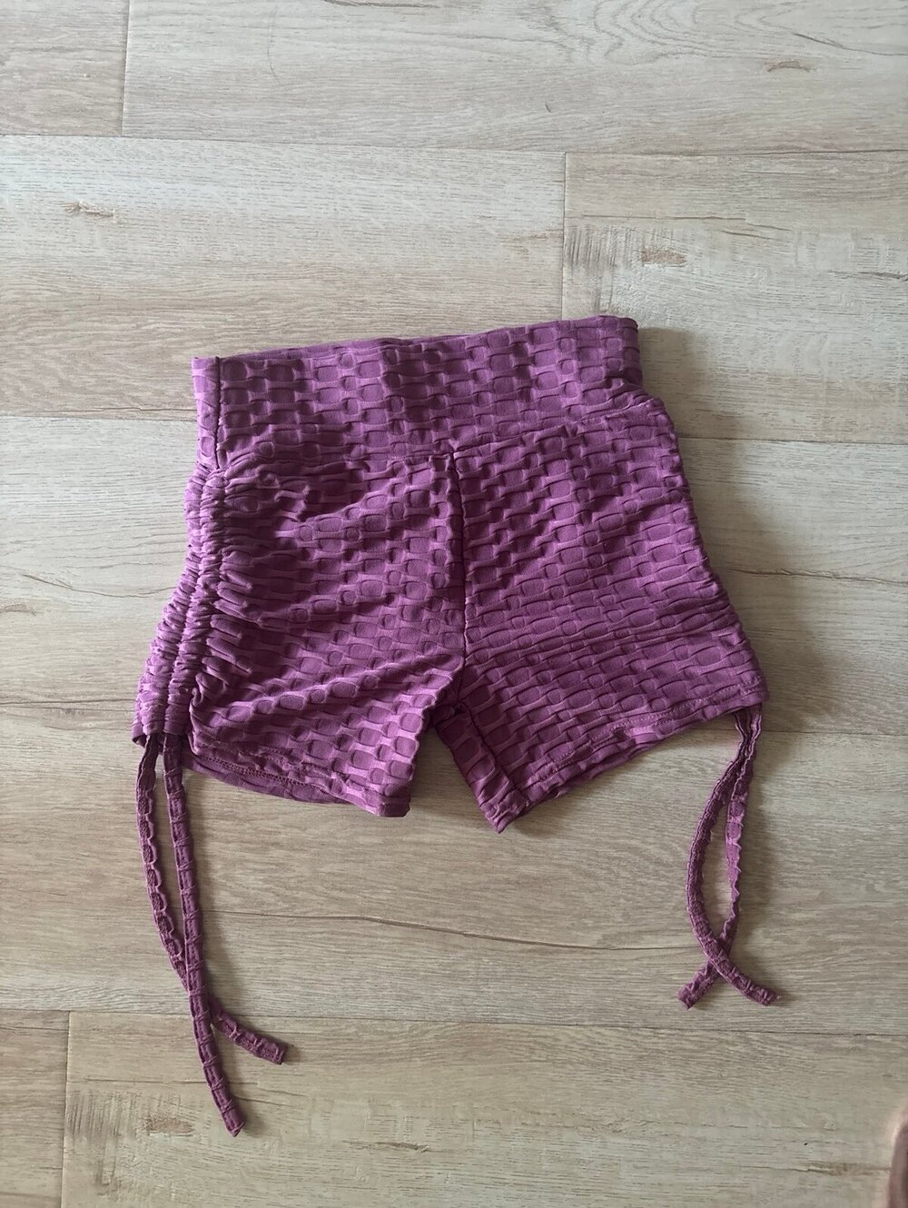 Pink shorts scrunch butt size small pink